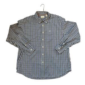 Dockers long sleeve, button down casual blue & black check shirt, men's size XL